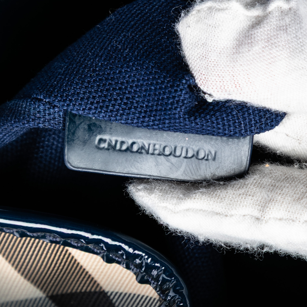 Pre-Loved Burberry Supernova Check Ombre Coated Canvas Bilmore Tote - Picture 6 of 7